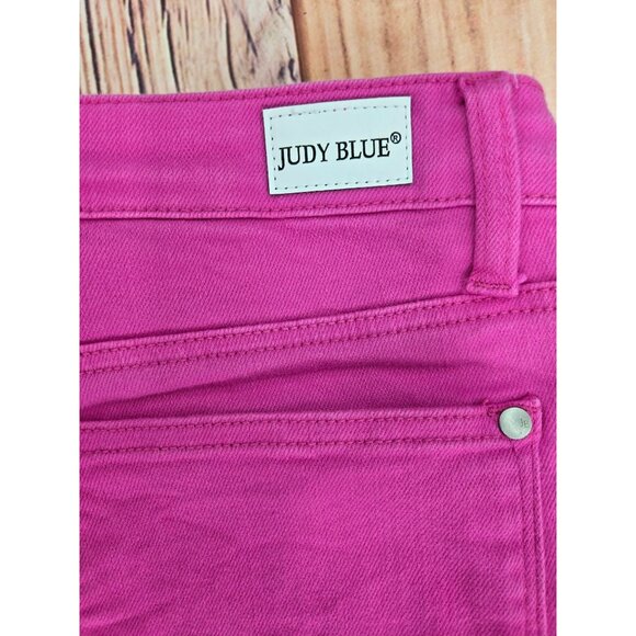 Judy Blue Womens High Rise Skinny Jeans 11/30 Fuchsia 32x28 - Picture 4 of 9